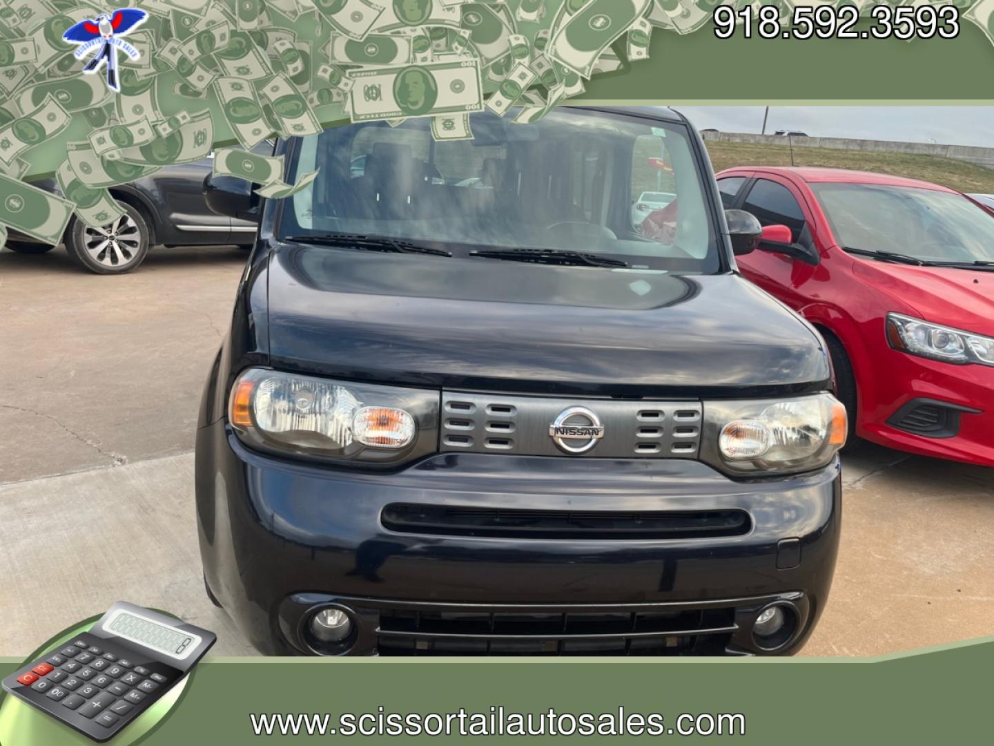 2013 BLACK NISSAN CUBE 1.8 S CVT (JN8AZ2KR9DT) with an 1.8L L4 DOHC 16V engine, Continuously Variable Transmission transmission, located at 8101 E. Skelly Dr., Tulsa, OK, 74129, (918) 592-3593, 36.121891, -95.888802 - Photo#0